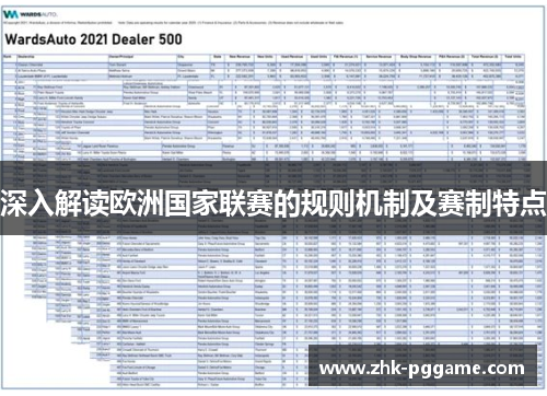 深入解读欧洲国家联赛的规则机制及赛制特点